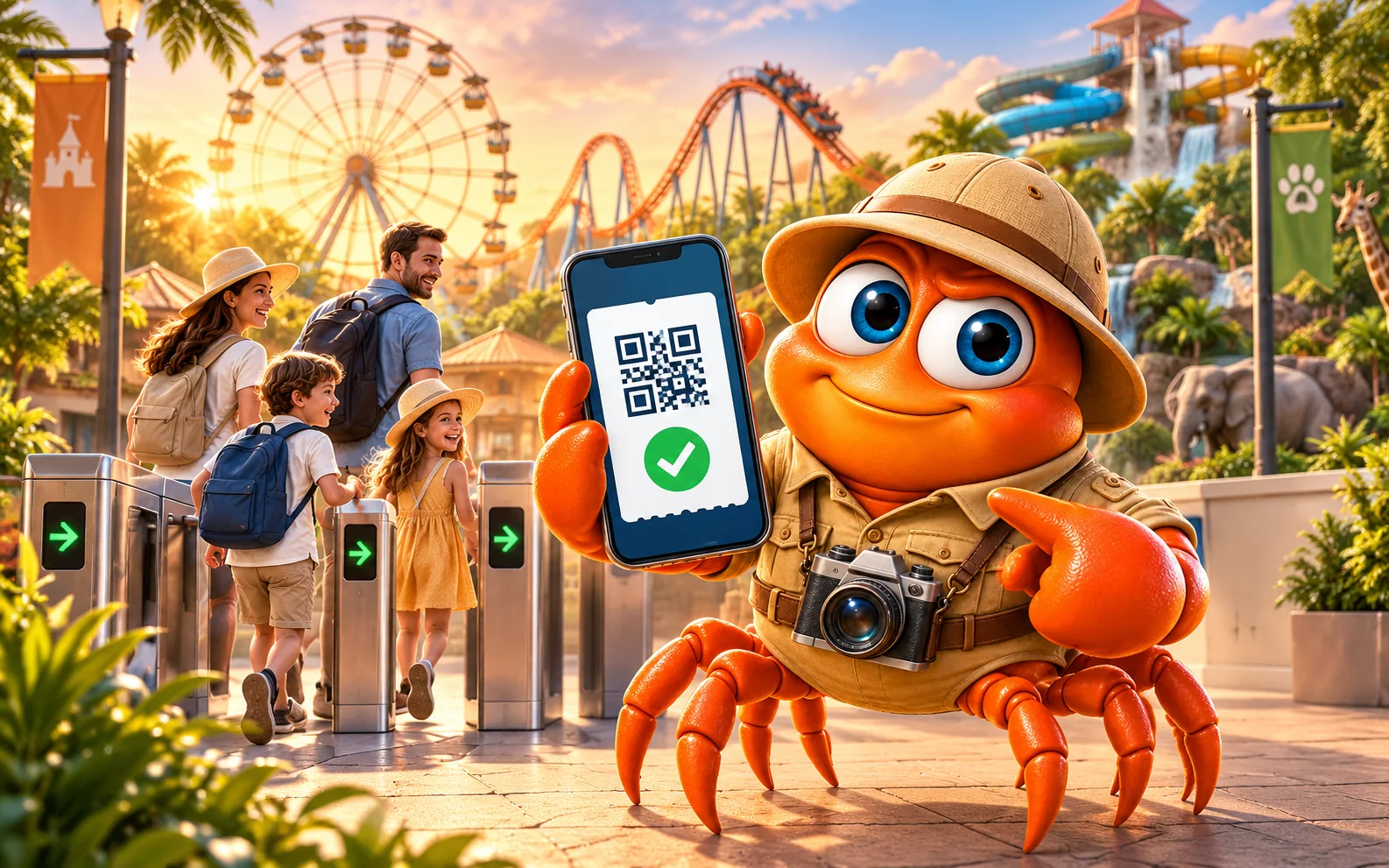Krabby in un percorso di scoperta tra parchi, attrazioni ed esperienze